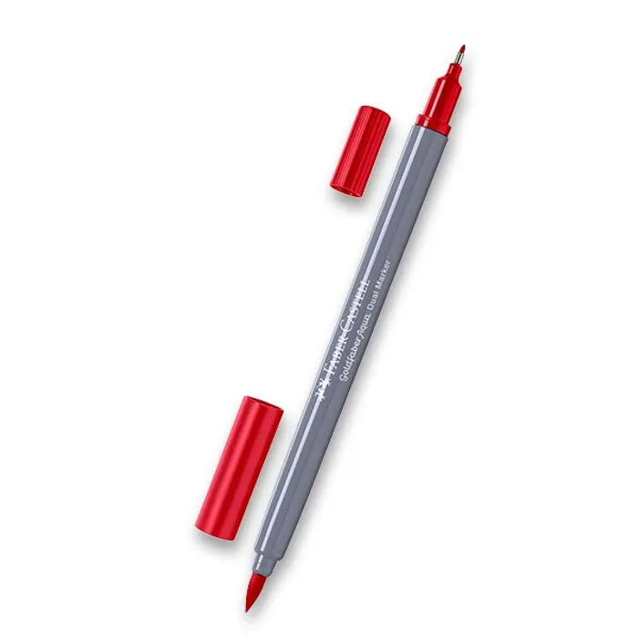 Termék főképe Popisovač Faber-Castell Goldfaber Aqua Dual Marker tm. červená, 121