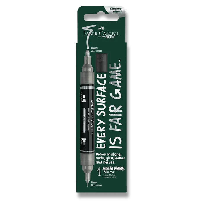 Termék főképe Popisovač Faber-Castell Multimark Mirror - 551, chrome, blistr