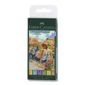 Faber-Castell Pitt Artist Pen Brush 6 db, B hegyű, nyári árnyalatok
