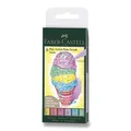 Faber-Castell 167163 Pitt Artist toll ecset 6 db, pasztell színek