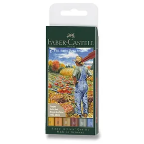 Faber-Castell Pitt Artist Pen Brush Fall 6 db, B tip, őszi árnyalatok