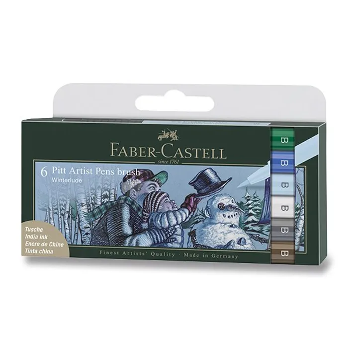 Termék főképe Popisovač Faber-Castell Pitt Artist Pen Brush Winter 6, ks, odstín zima 167176