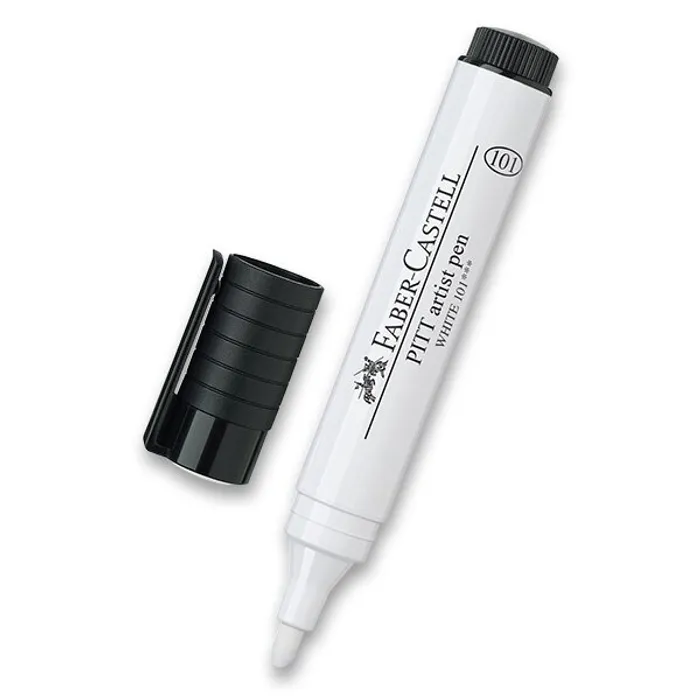 Termék főképe Popisovač Faber-Castell Pitt Artist Pen Bullet Nib - bílý