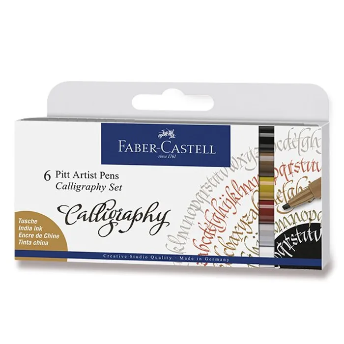 Termék főképe Popisovač Faber-Castell Pitt Artist Pen Calligraphy - 6 kusů
