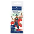 Faber-Castell Pitt Artist Pen Képregény színkeverék, 6 db