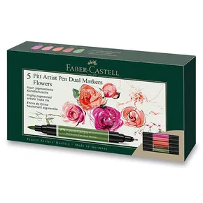 Faber-Castell Pitt művésztoll dupla marker, virágok, 5 db-os készlet