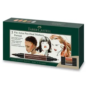 Faber-Castell Pitt művésztoll dupla marker portré 5 db-os készlet