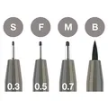 Következő termékkép Faber-Castell Pitt Artist 4db-os tollkészlet, különböző hegyes, szürke