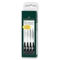 Következő termékkép Faber-Castell Pitt Artist tollkészlet 4 darab, XS, S, F, M, fekete