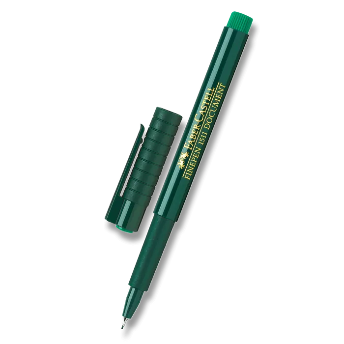 Termék főképe Popisovač Finepen 1511, zelená Faber Castell 151163