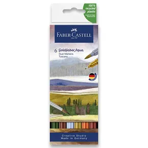 Marker Goldfaber Aqua Dual, Toszkána, pl. tok 6 db., Faber-Castell 16452