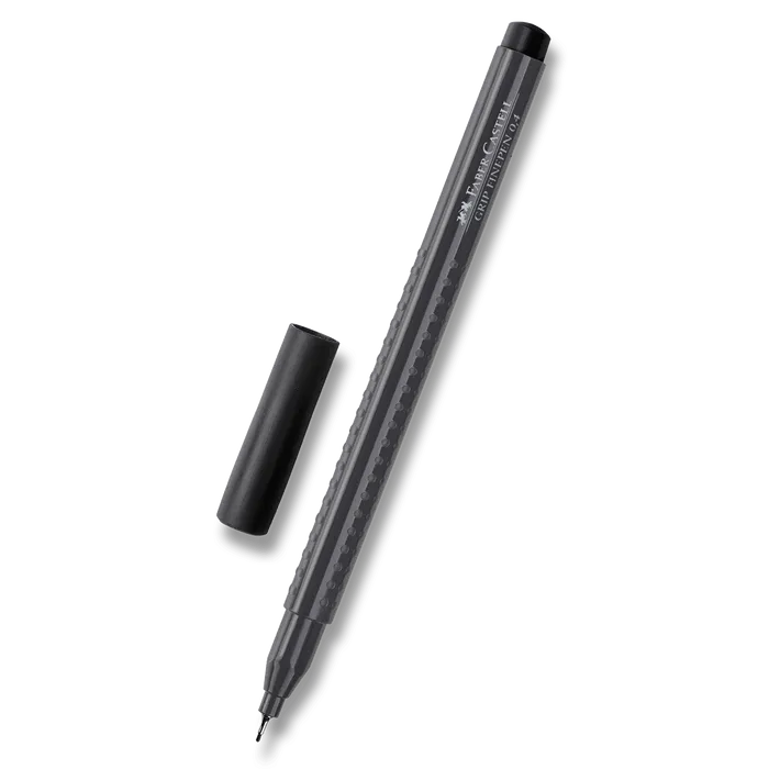 Termék főképe Popisovač Grip 0.4mm, černá Faber Castell (151699)