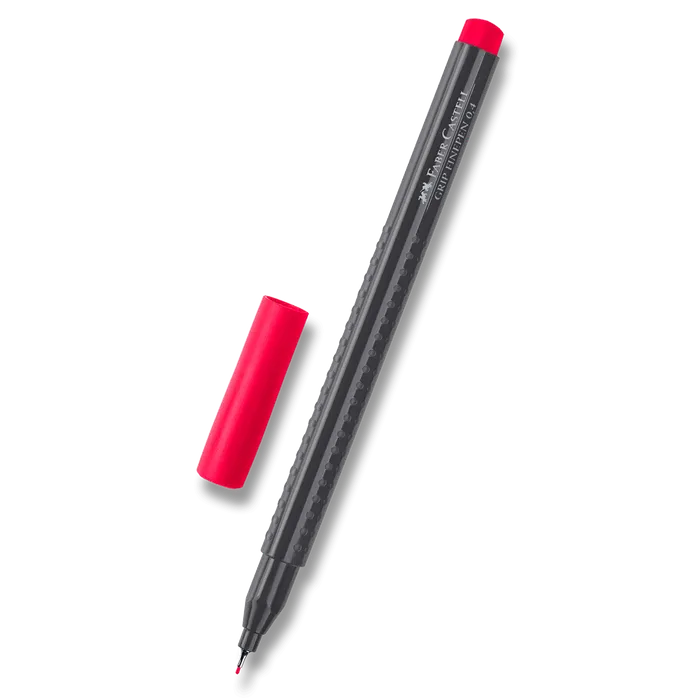 Termék főképe Popisovač Grip 0.4mm karmínová  Faber Castell (151626)