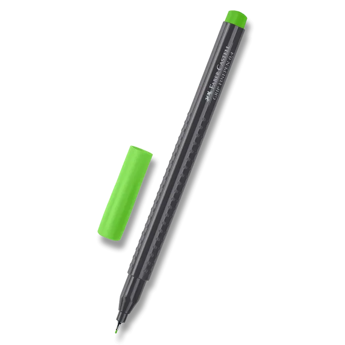 Termék főképe Popisovač Grip 0.4mm, travníková zelená Faber Castell (151666)
