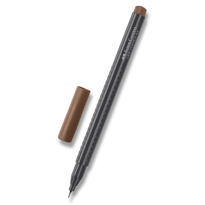 Termék főképe Popisovač Grip 0.4mm, žlutohnědá Faber Castell (151680)