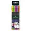 Marker Grip Finepen Neon, 0,4 mm, műanyag tok 5 k Faber-Castell 151603