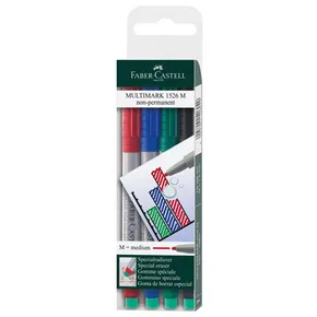 Marker Multimark nem állandó M 4 db Faber Castell 152604