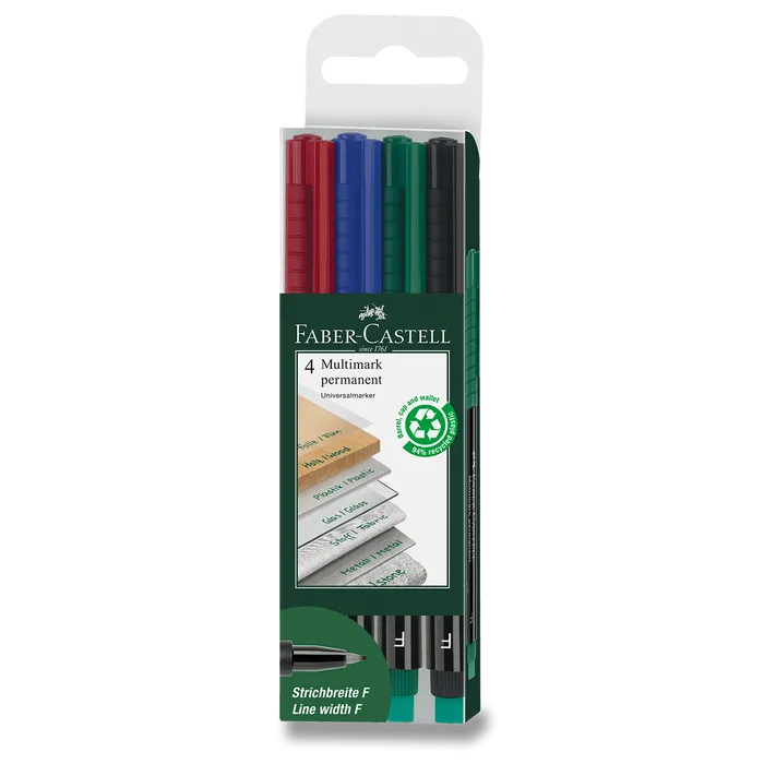 Termék főképe Popisovač Multimark permanent F 4ks Faber Castell 151304