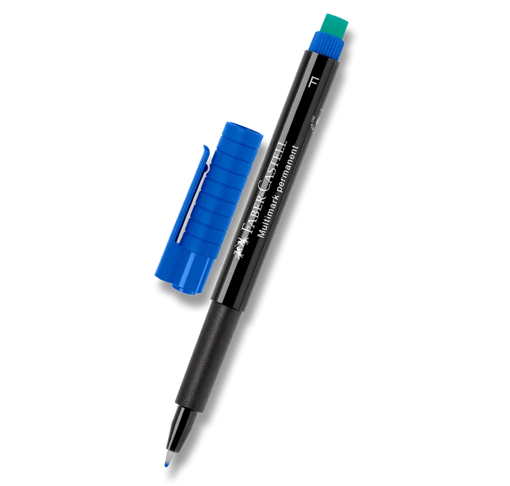 Termék főképe Popisovač Multimark permanent F, modrá Faber Castell (151351)