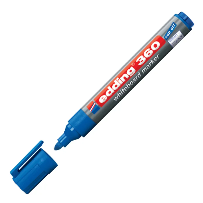Termék főképe Popisovač na bílou tabuli a flipchart "360", modrá, 1,5-3mm, kuželový hrot, EDDING