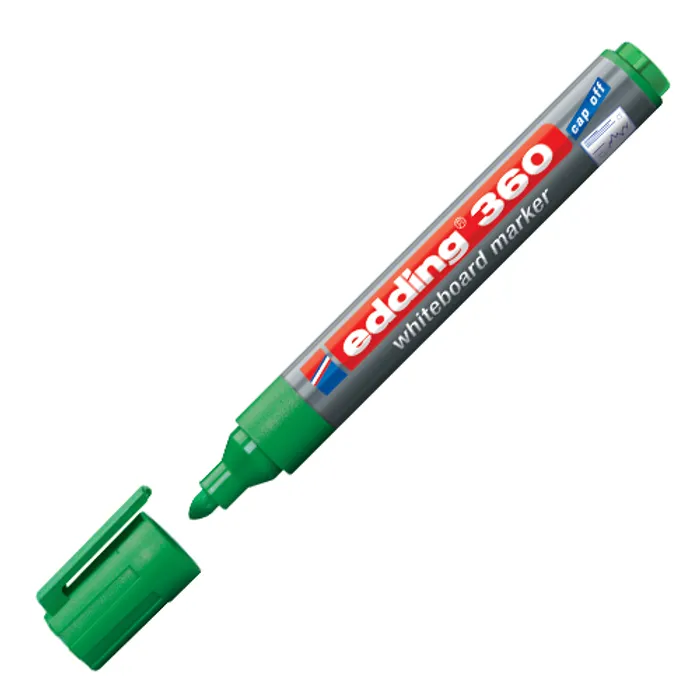 Termék főképe Popisovač na bílou tabuli a flipchart "360", zelená, 1,5-3mm, kuželový hrot, EDDING