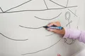 Tábla és flipchart jelölő 380, piros, 1,5-3mm, kúpos hegy, EDDING