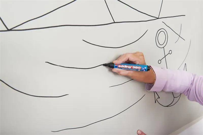 Termék főképe Popisovač na bílou tabuli a flipchart "380", červená, 1,5-3mm, kuželový hrot, EDDING