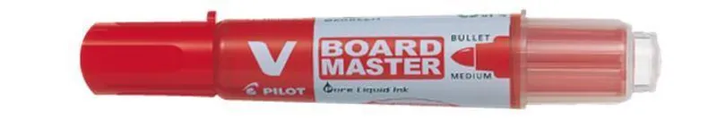 Termék főképe Popisovač na bílou tabuli "V- Board Master", červená, kuželový hrot, 2,3mm, PILOT