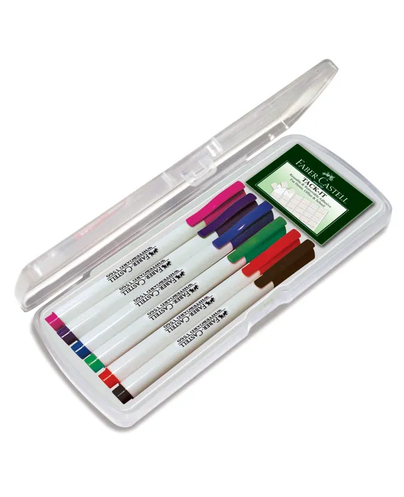 Termék főképe Popisovač Whiteboard Marker Slim plast.box 6ks, standardní barvy Faber Castell (156077)