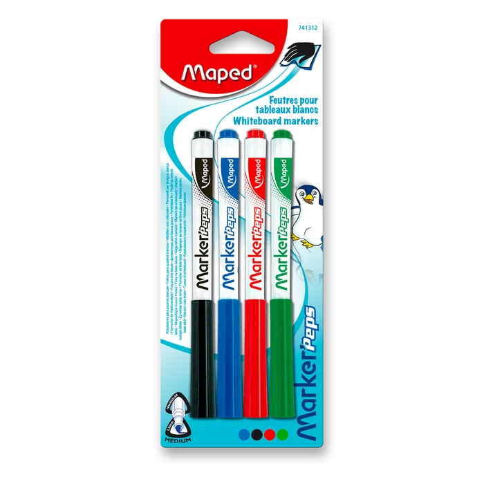 Termék főképe Popisovač Whiteboard Peps, souprava 4 ks, blistr