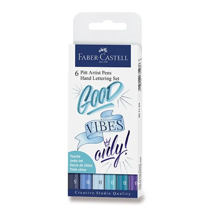 Termék főképe Popisovače Faber-Castell 267123 Pitt Artist Pen Hand Lettering 6 kusů