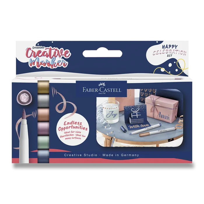 Termék főképe Popisovače Faber-Castell Creative Celebration - 6 ks
