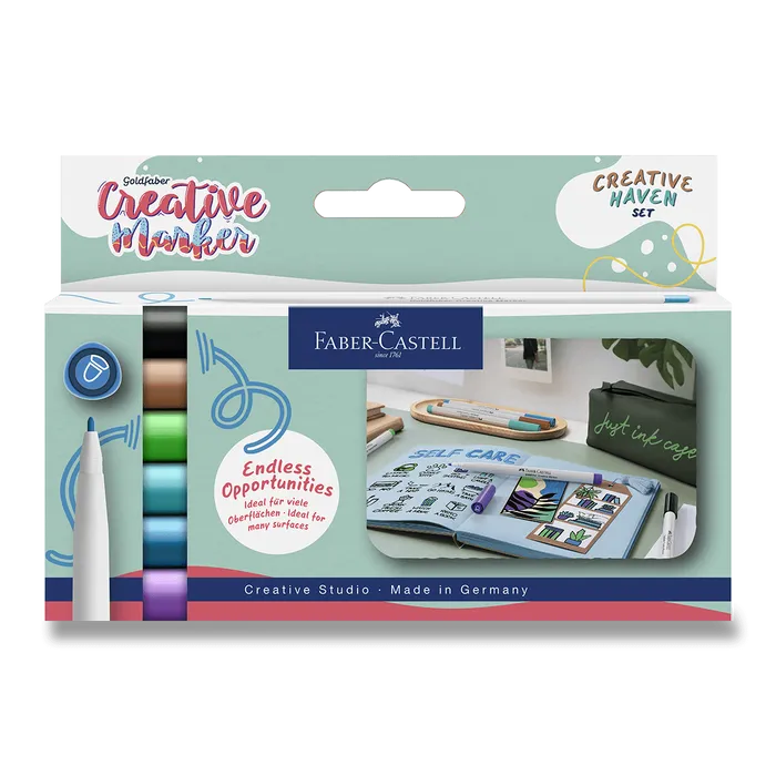 Termék főképe Popisovače Faber-Castell Creative Haven - 6 ks