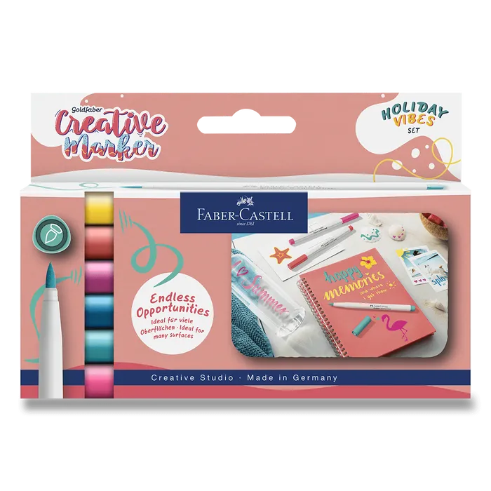 Termék főképe Popisovače Faber-Castell Creative Holiday Vibes - 6 ks