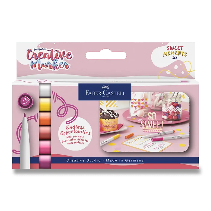 Termék főképe Popisovače Faber-Castell Creative Sweet - 6 ks