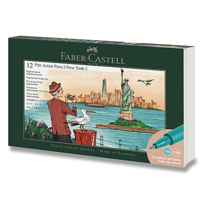Termék főképe Popisovače Faber-Castell Pitt Artist Pen New York - 12 ks