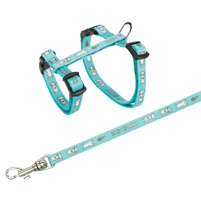 Termék főképe Postroj s vodítkem pro králíka, motiv BABY BUNNY 20-33 cm/8 mm, 1,25m