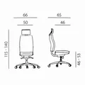 Powerton Office ergonomikus szék Jana, fekete