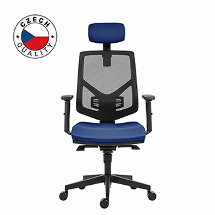 Termék főképe Powerton Kancelářské ergonomické křeslo Tina, Tmavě modré