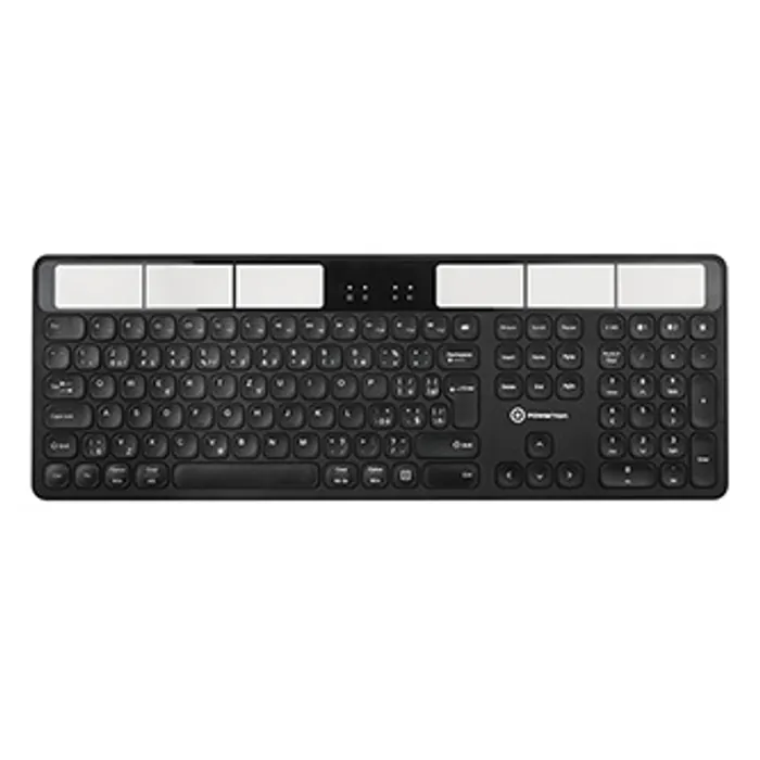 Termék főképe Powerton SolarSlim, Solární klávesnice CZ/SK, Multi-Device typ 2.4 GHz Dongle + Dual Blue