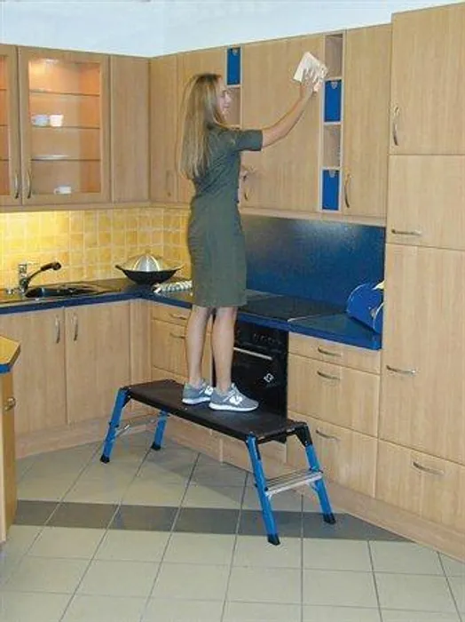 Termék főképe Pracovní plošina, skládácí, 2 schody, hliníková, KRAUSE "Step Top"