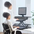 Munkaállomás, Sit-Stand Lotus, fekete, műanyag-fém, Fellowes