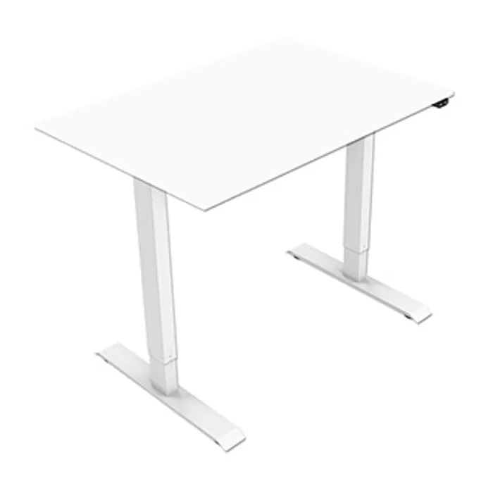 Termék főképe Pracovní stůl, elektricky nastavitelná výška, bílá deska, 75x120cm, hloubka 500 mm, 100V-