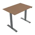 Következő termékkép Munkaasztal, elektromosan állítható magasságú, bükk, 75x140cm, tartomány 500 mm, 100V-240V, fehér