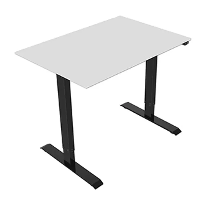 Termék főképe Pracovní stůl, elektricky nastavitelná výška, šedá deska, 75x140cm, hloubka 500 mm, 100V-