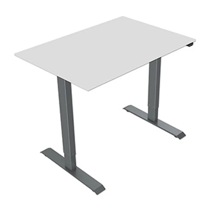 Termék főképe Pracovní stůl, elektricky nastavitelná výška, šedá deska, 75x159cm, hloubka 500 mm, 100V-