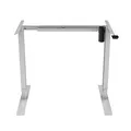Munkaasztal, elektromosan állítható magasságú, szürke felső, 75x159cm, mélység 500 mm, 100V-