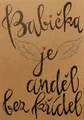 BeBechy üdvözlőkártya - újrahasznosított papír - Nagymama