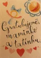 BeBechy üdvözlőlap – újrahasznosított papír – Gratulálunk