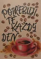 BeBechy üdvözlőlap - újrahasznosított papír - Kávé